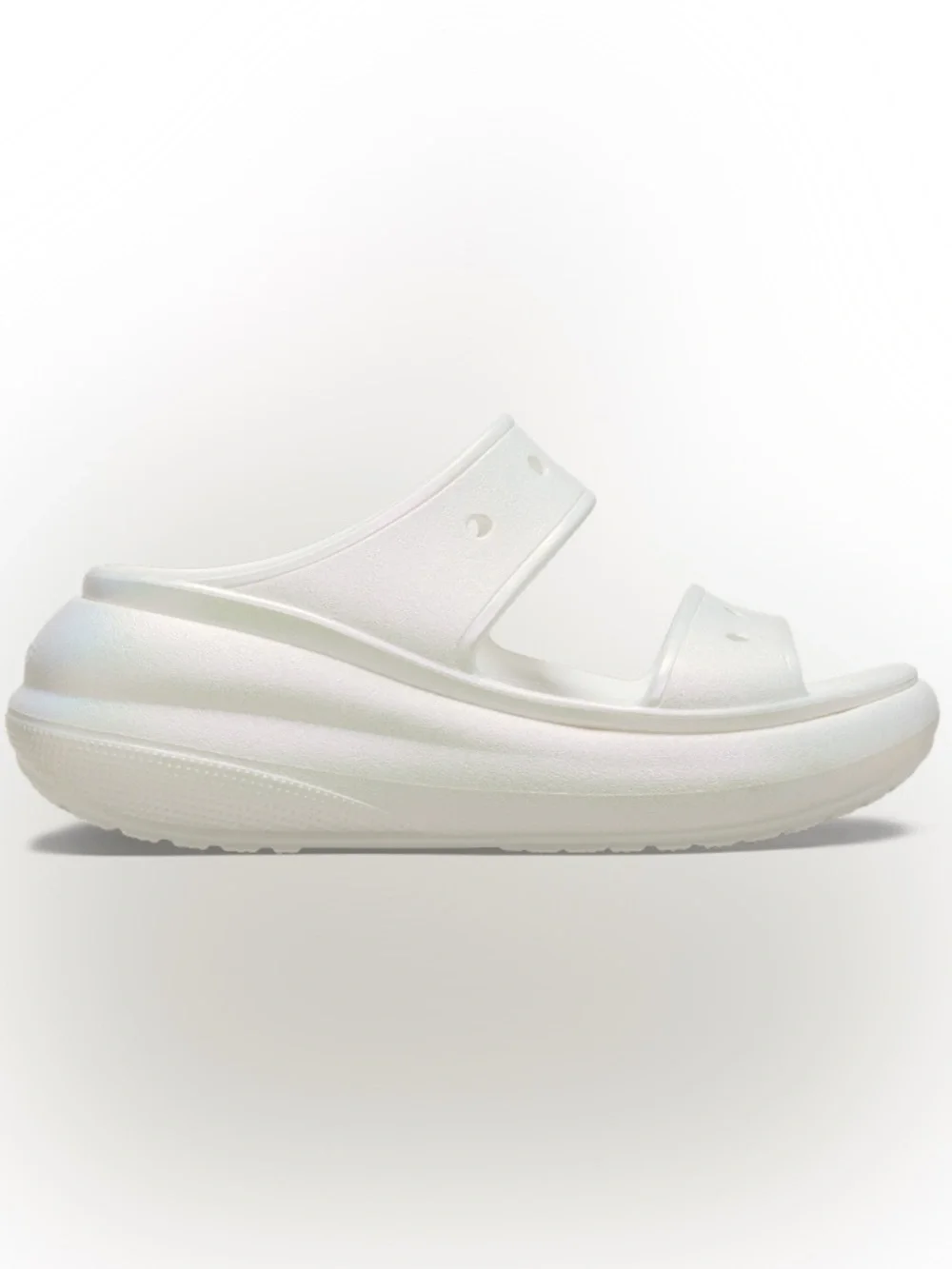 Crocs Crush Platform Sandal M5 W7 7 Iridescent White